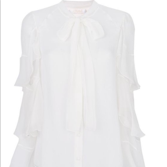 Chloe Frill sleeves blouse - Picture 7 of 10